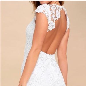 Romance Language White Lace Dress